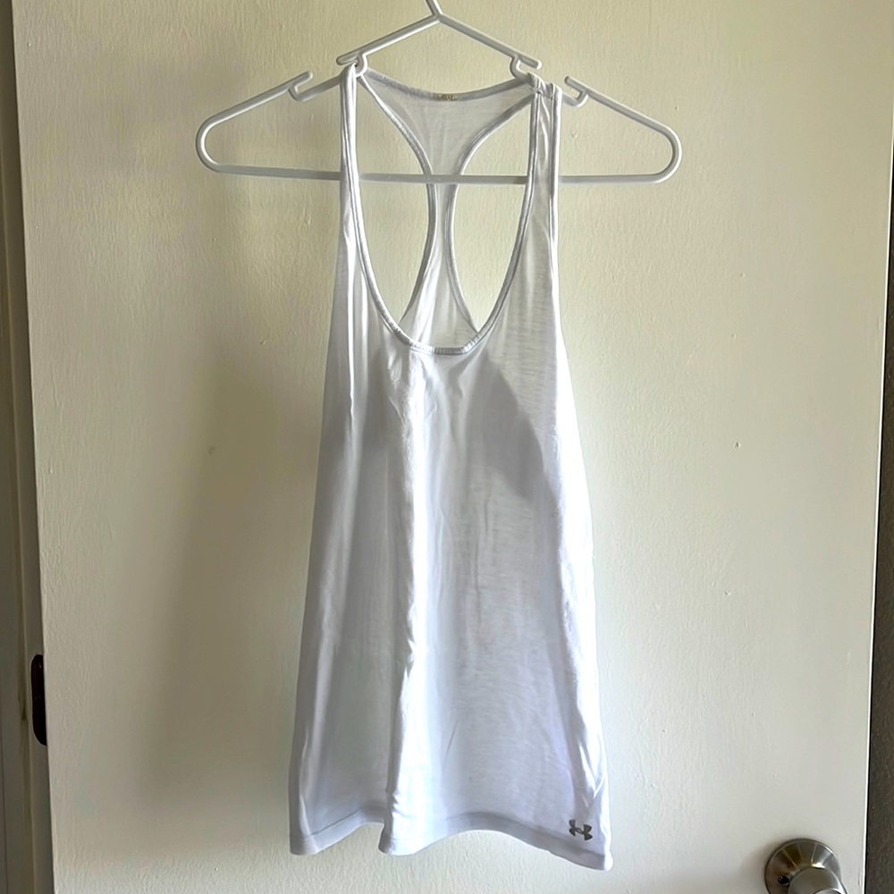 Under Armour White Women’s Muscle Tank - Small